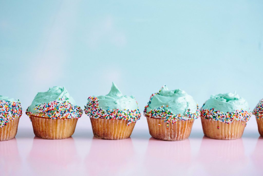 cupcakes with sprinkles
