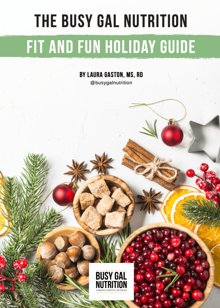 Busy Gal Nutrition Fit and Fun Holiday Guide cover