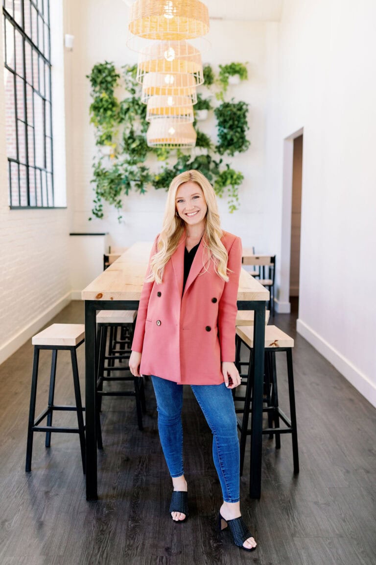 Laura Gillikin at a coffee shop