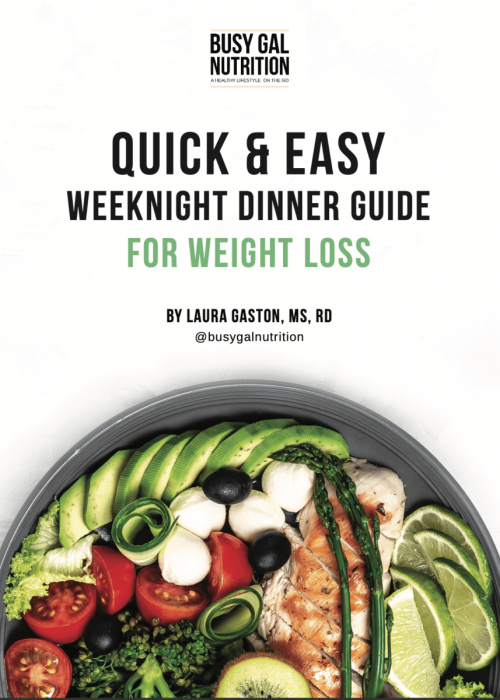 weeknight dinner guide cover